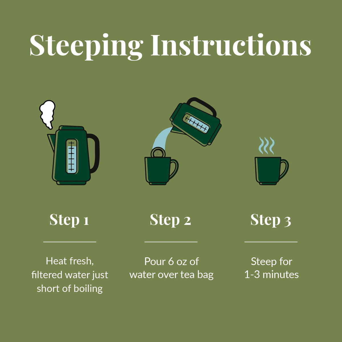 The Republic of Tea Green Tea Cup highlights caffeine content for mindful sipping.