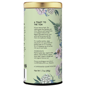 Premium green tea leaves from The Republic of Tea for a crisp base