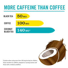 Box of 50 HiCAF Toasted Coconut Black Tea bags