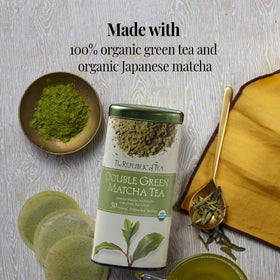 The Republic of Tea hot water over tea bag captures a simple, quick steep at home.