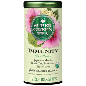 The Republic of Tea Immunity SuperGreen tea bags for daily wellness ritual