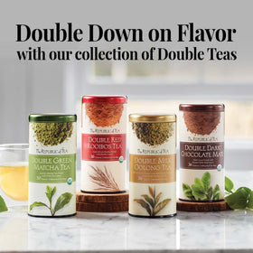 The Republic of Tea Jade cup steep reveals a jade-hued brew inviting calm ritual.
