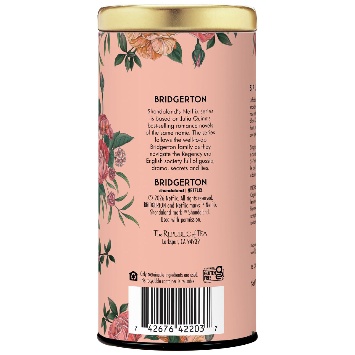 The Republic of Tea lemon verbena offers bright citrus notes for calm sipping