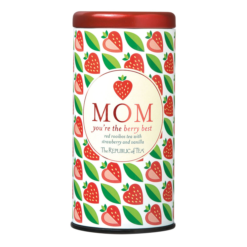 The Republic of Tea Mom You're The Berry Best Tea packaging showcases gift-worthy presentation.
