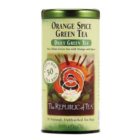The Republic of Tea Orange Spice Green Tea cup ready for a cozy citrus-spiced brew
