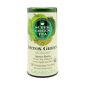 Matcha and green tea close-up showing vibrant powder.