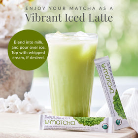 The Republic of Tea Organic matcha powder highlights premium ingredients for ceremonial-quality flavor at home.