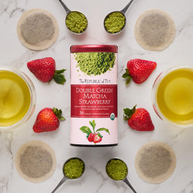 The Republic of Tea premium packaging and labels highlight quality and eco-friendly design