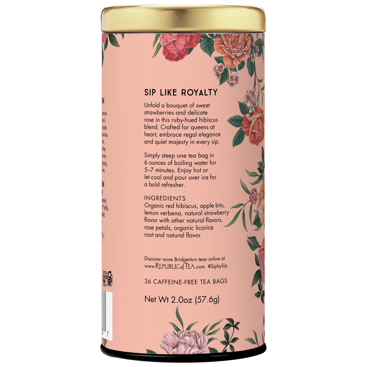 The Republic of Tea rose petals and apple bits create fragrant steeping moments