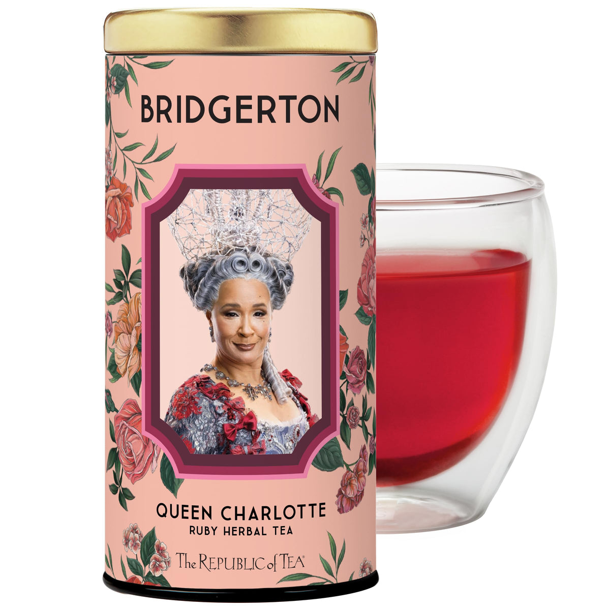 The Republic of Tea ruby hibiscus blend with strawberries inspires a refreshing infusion