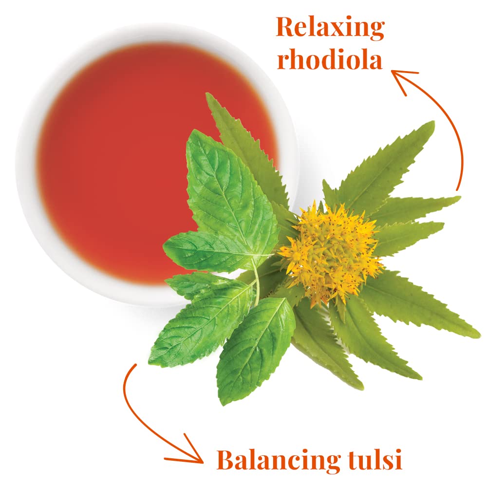 SuperAdapt ingredients include tulsi, hibiscus, and rhodiola for balanced aroma.