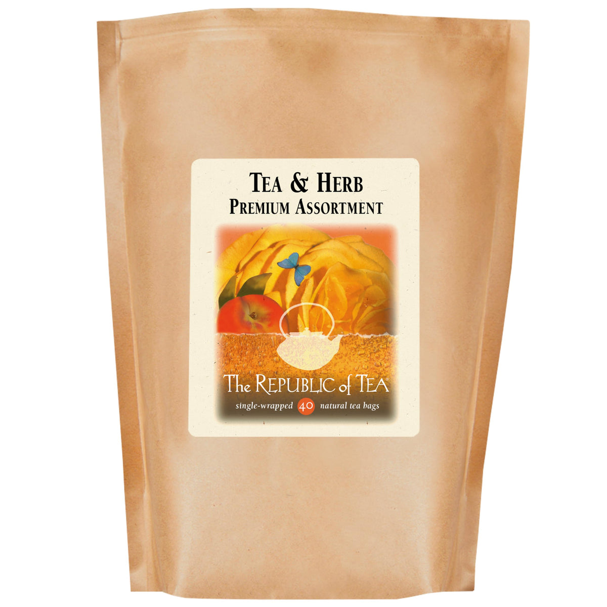 The Republic of Tea tea bags in hand, perfect for a quick, flavorful break