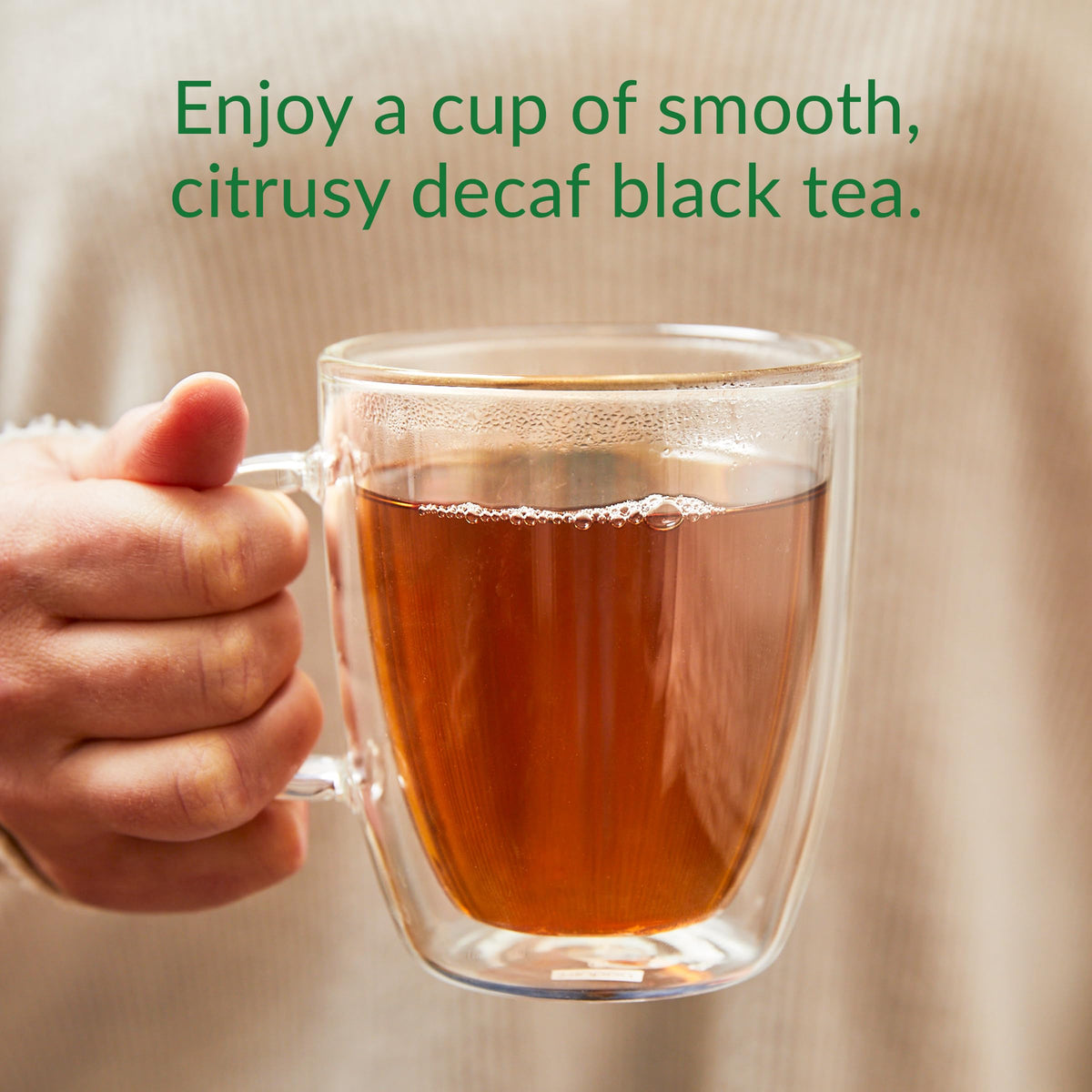 Brewing Earl Greyer Decaf creates a citrusy aroma without caffeine.