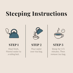 Steeping process image for The Republic of Tea vanilla almond tea