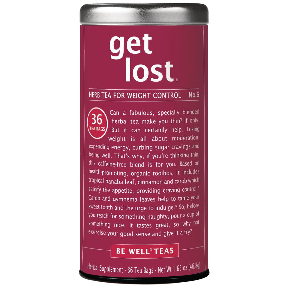 The Republic of Tea Weight Control Herbal Tea front-pack 36 bags for a convenient daily routine.