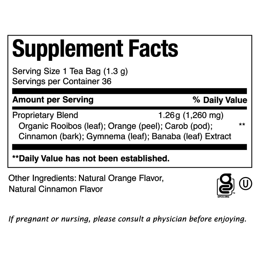 Packaging label close-up emphasizes Be Well program and caffeine-free quality.