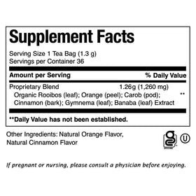 Packaging label close-up emphasizes Be Well program and caffeine-free quality.