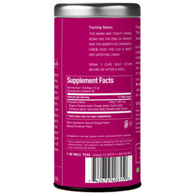 Brewing cup shows inviting fruity aroma from orange peel and spices.