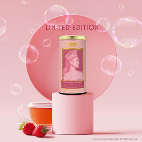 Close-up of label showing caffeine-free option for evening enjoyment.