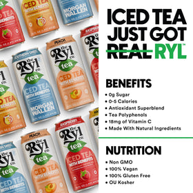 The Ryl Co Raspberry Iced Tea can provides antioxidant-rich, low-calorie flavor.