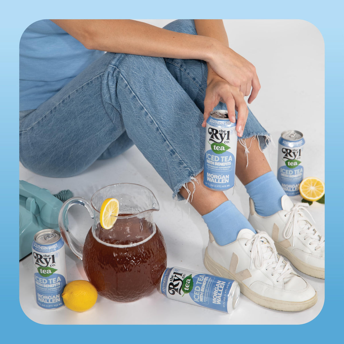 The Ryl Co Ryl Iced Tea Southern Sweet made-in-USA can, proudly produced in the USA