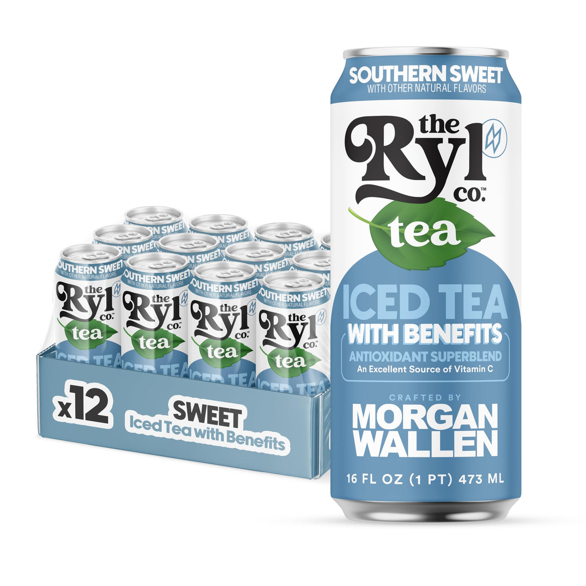 The Ryl Co Ryl Iced Tea Southern Sweet zero sugar can with refreshing aroma and crisp finish