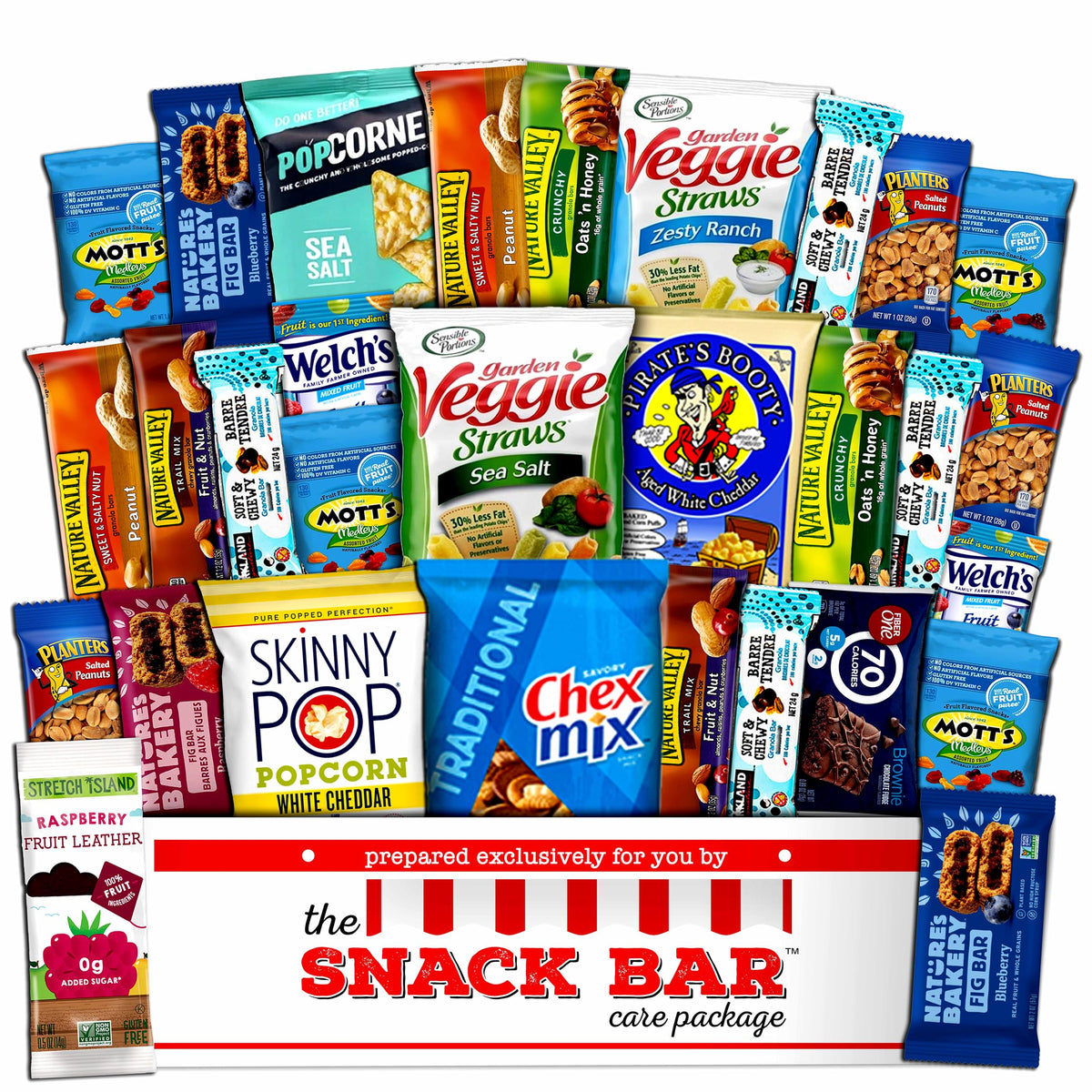 The Snack Bar healthy snack care package 30-count box with a diverse snack selection for busy offices.