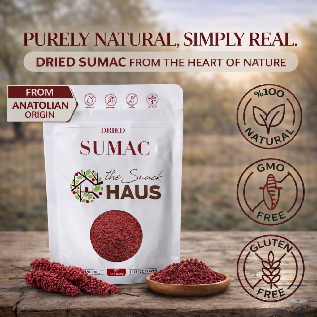 The Snack Haus ground sumac over a bowl of rice and lentils.