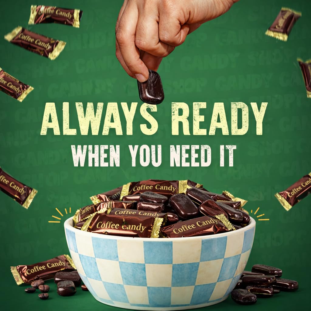 The Snackery coffee candy in a resealable bag keeps flavor fresh between uses.