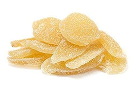 The Snackery dried ginger slices in a two-pound bag for convenient snacking.