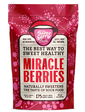 The Snozzberry Farm Miracle Berries Halves for sour-to-sweet flavor experiences.