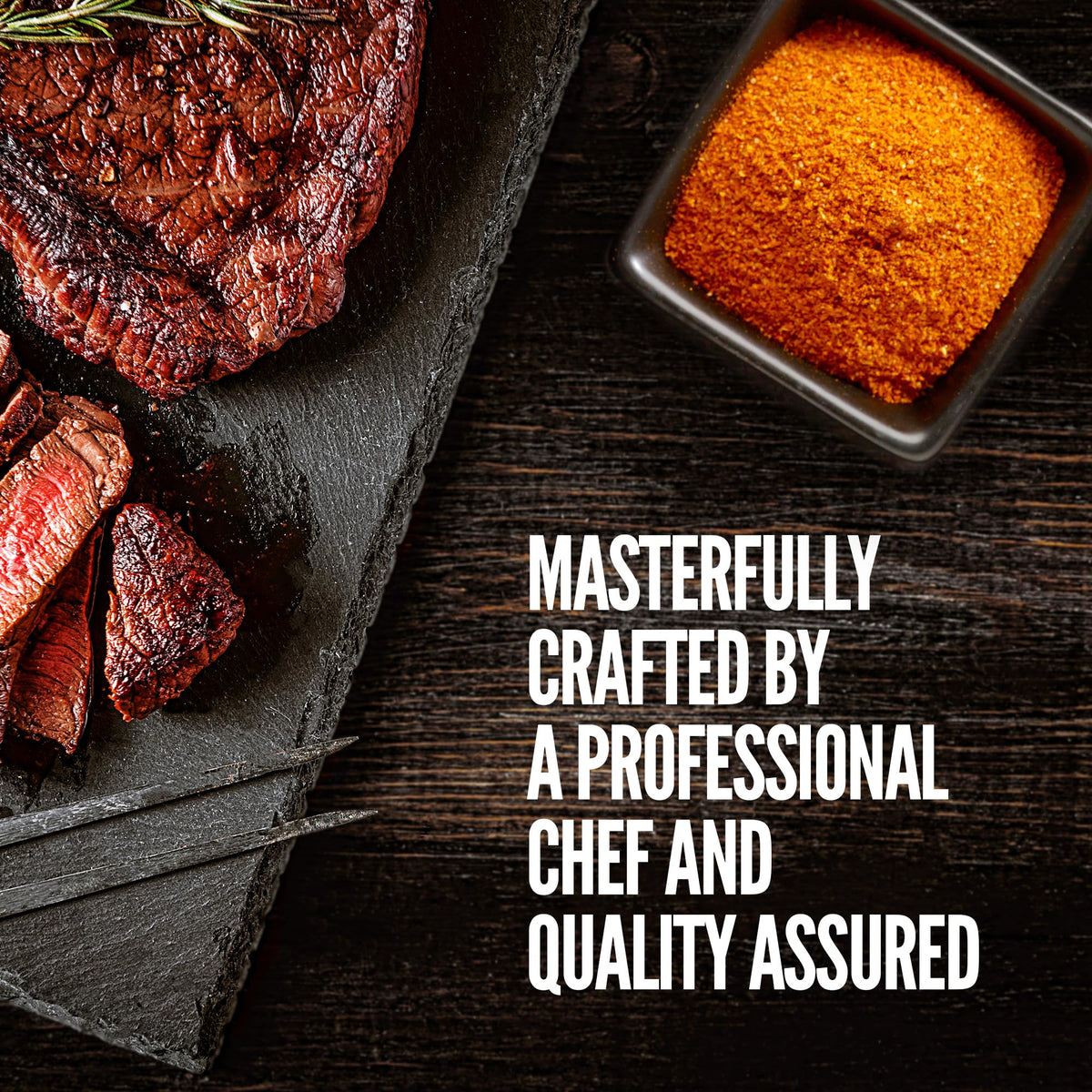 The Spice Lab bad to the bone rub adds bold pork and beef flavor.