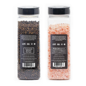 Seasoning a prepared meal with The Spice Lab blend for aroma.