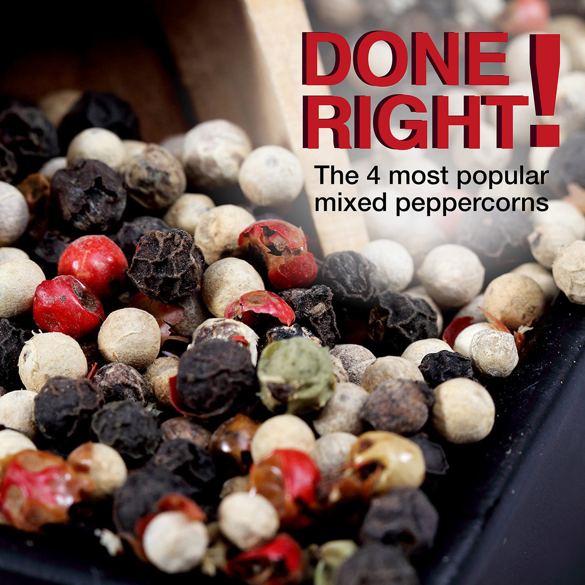 The Spice Lab Kings Peppercorn Medley packaging signals a gourmet staple