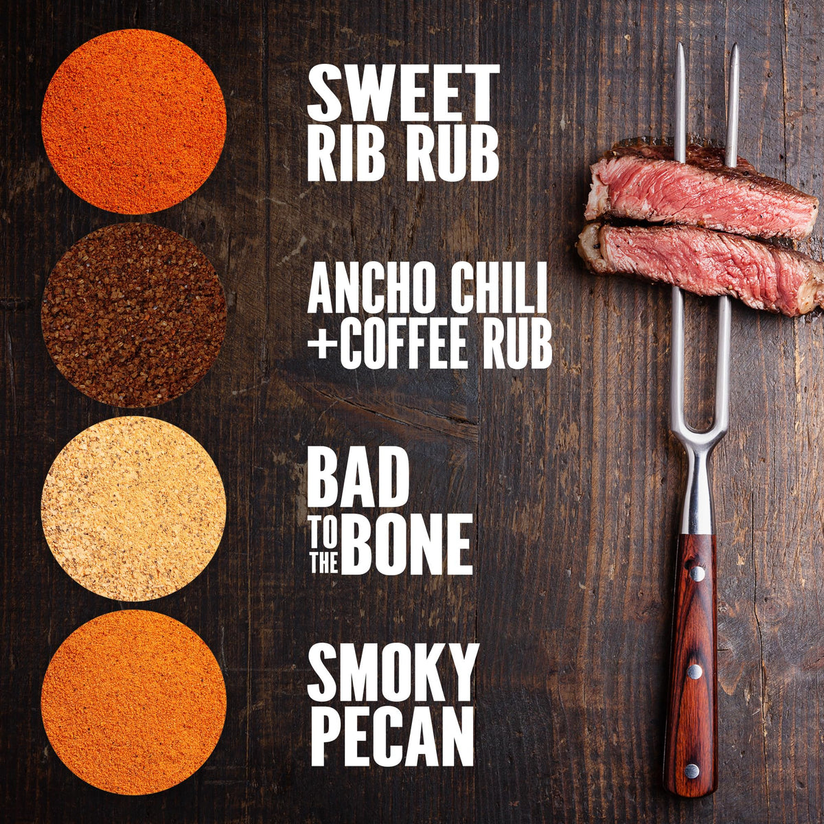 The Spice Lab smoky pecan rub delivers warm smoke notes for chicken or pork.
