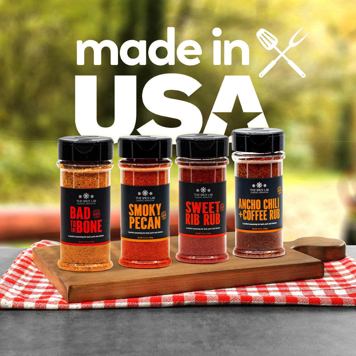 The Spice Lab sweet rib rub enhances ribs with caramelized, smoky crust.