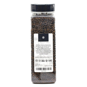 Jar cap reseal on The Spice Lab Tellicherry peppercorns for lasting freshness.