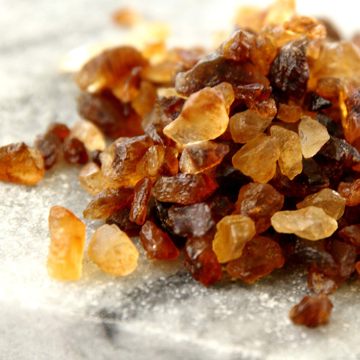 Amber sugar replacement by The Sugar Lab Belgian Brown Rock Sugar for beverages.