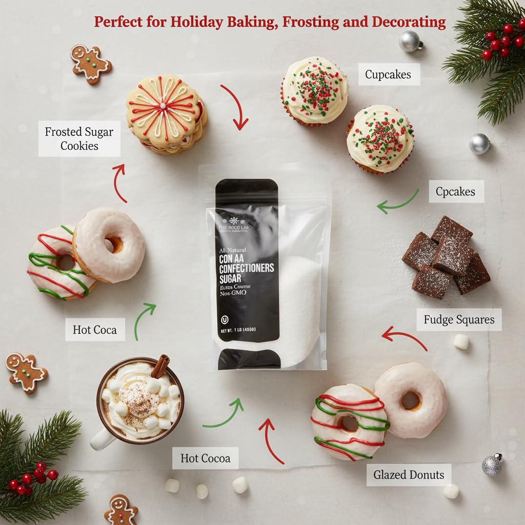 The Sugar Lab sugar crystals for decorating cookies provide a crisp, eye-catching finish.