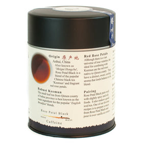 The Tao of Tea Rose Petal Black Tea brewing releases a fragrant, sweet aroma in the cup.