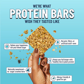 The YES Bar Black Sesame Sea Salt bar in hand reveals premium nuts and seeds
