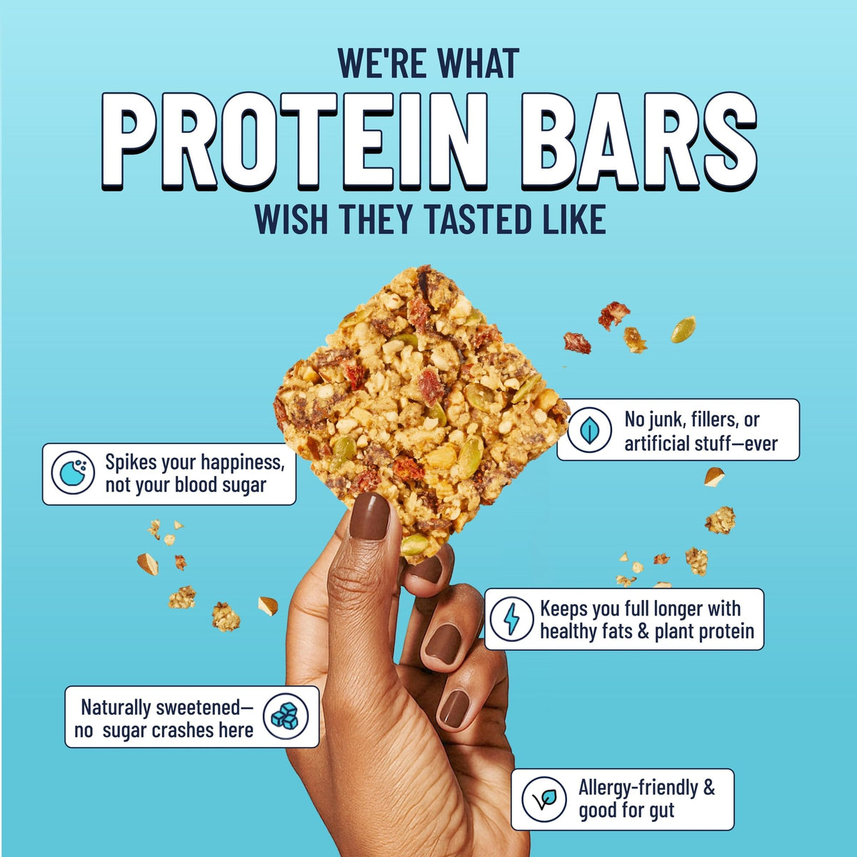 The YES Bar Nut Bars Strawberry Coconut ingredients feature premium nuts and seeds for lasting energy.