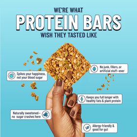 The YES Bar texture shot highlights indulgent bite without being hard.