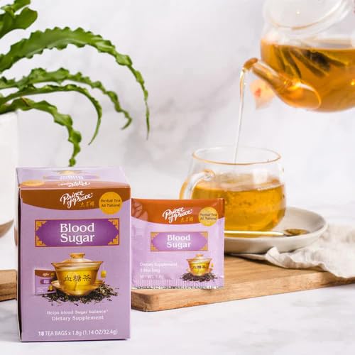 TheCandyCo Blood Sugar Herbal Tea cup hot or cold for a comforting brew.