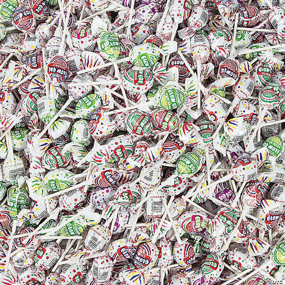TheCandyCo Blow Pops Watermelon bulk flavor, kid-friendly party snack.