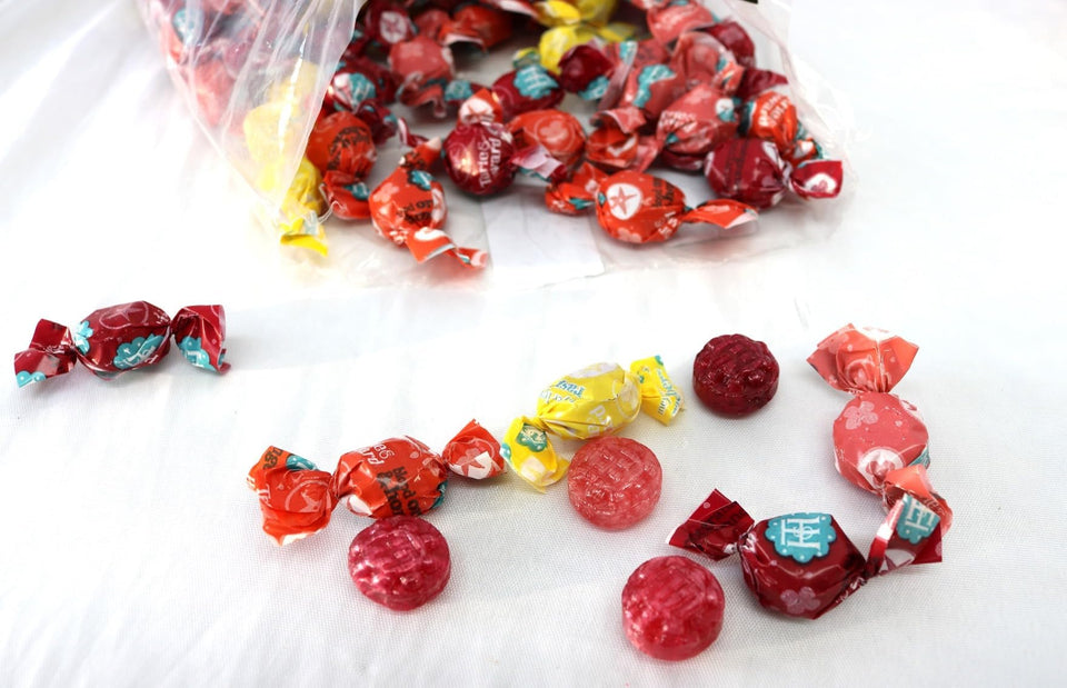 TheCandyCo organic hard candy assortment bag for on-the-go snacking and sharing.