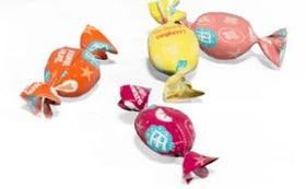 TheCandyCo Meyer Lemon & Raspberry dual flavor candy with bright citrus and berry notes.