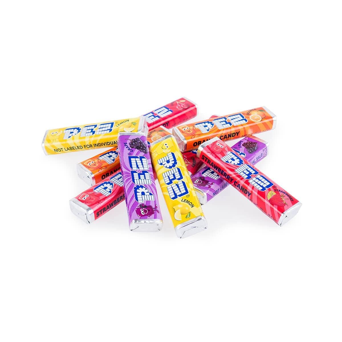 TheCandyCo PEZ candy packs are individually wrapped to stay fresh.