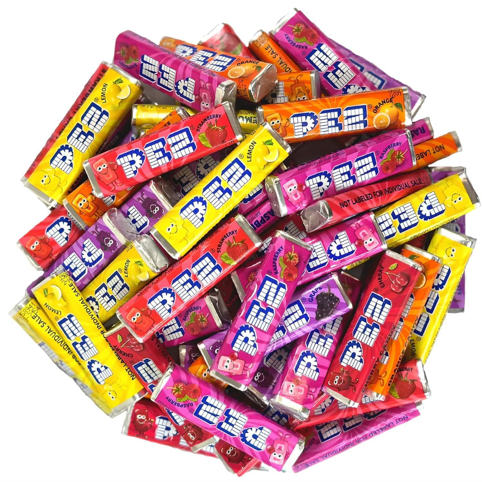 TheCandyCo PEZ refill rolls 1lb bag for easy dispenser refills and fruity flavors.