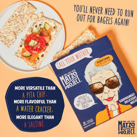 Two-pack flatbread crackers ready for on-the-go snacking.